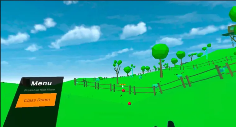 VR classroom — a low-poly learning environment